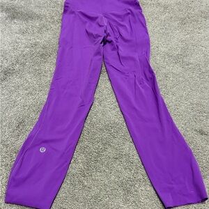Lululemon Base Pace Crop 23 Size Zero- Purple